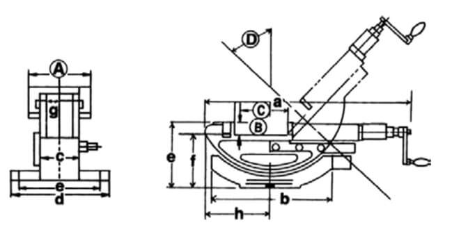 Tilting Hydraulic Machine Vise