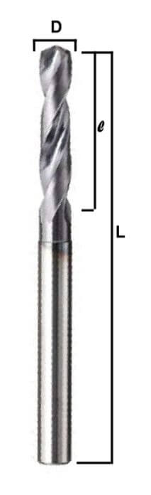 Carbide Drill Straight Shank