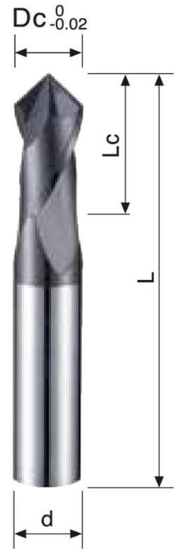 2 Flutes – Endmill for Chamfering