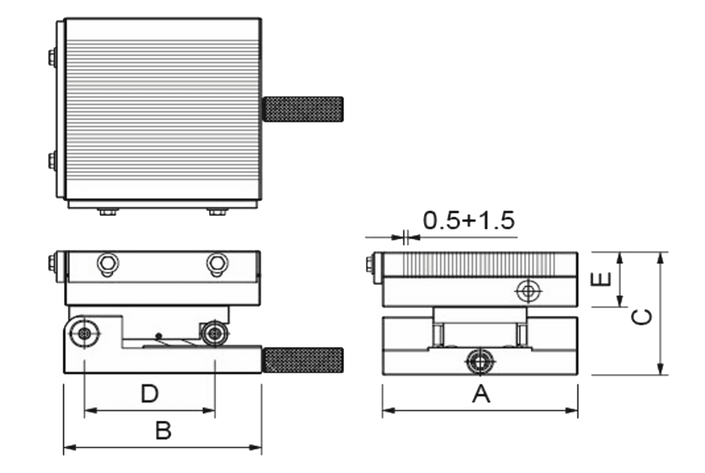 Integrated Adjustable Sine Plate with Magnetic Chuck