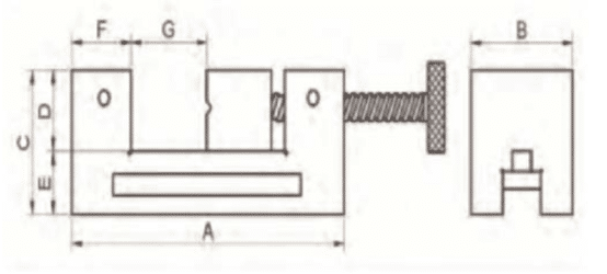 Tool Maker Vise of Screw Type (A)