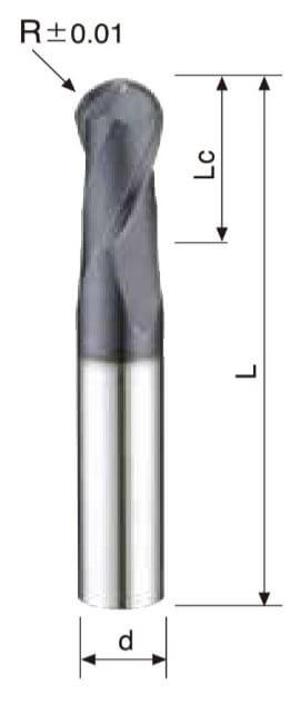 2 Flutes – Ball Endmill