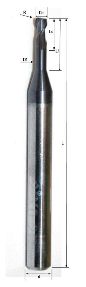 2 Flutes – Radius Endmill – Long Neck – Hard Material