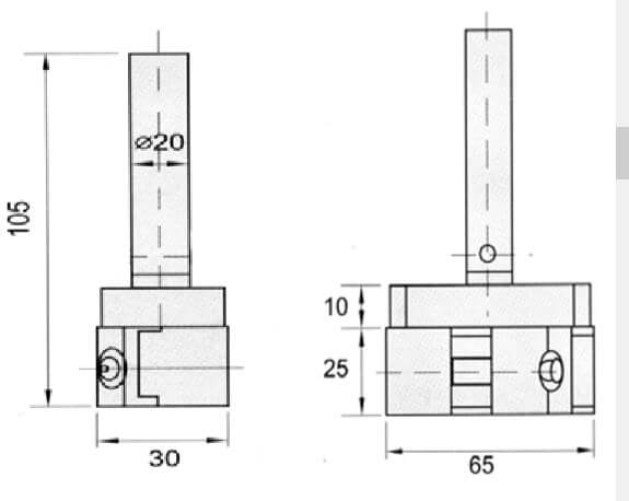 1” Stainless Electrode Vise