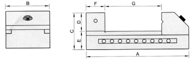 Tool Maker Vise of Plugs Type